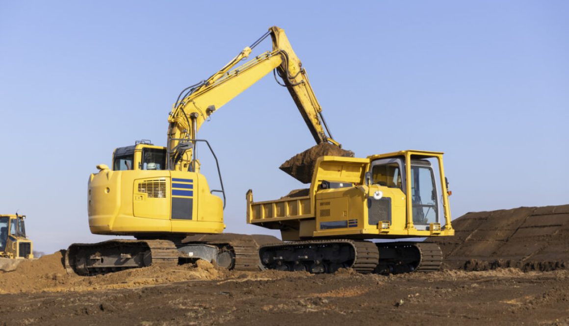 Construction site scenery